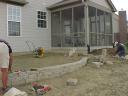 Belgard Dublin Cobble Patio With Celtik Wall Before 